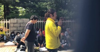과거사법 개정안 통과와 형제복지원 농성장 해단 기자회견 현장 라이브입니다.
